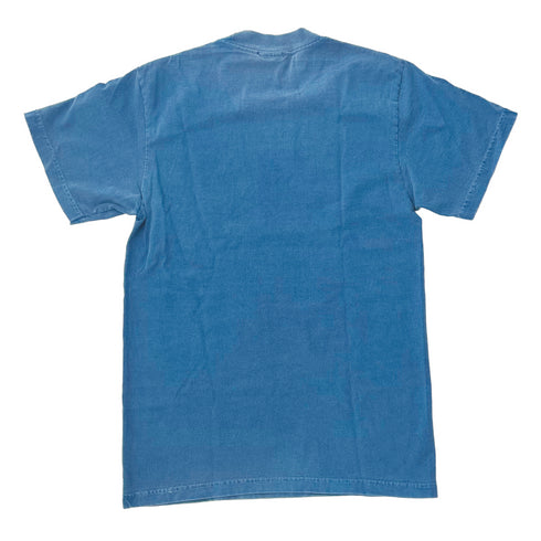 Washed Blue Wanted Tee
